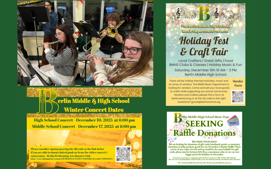 BMHS Music Department Announcements