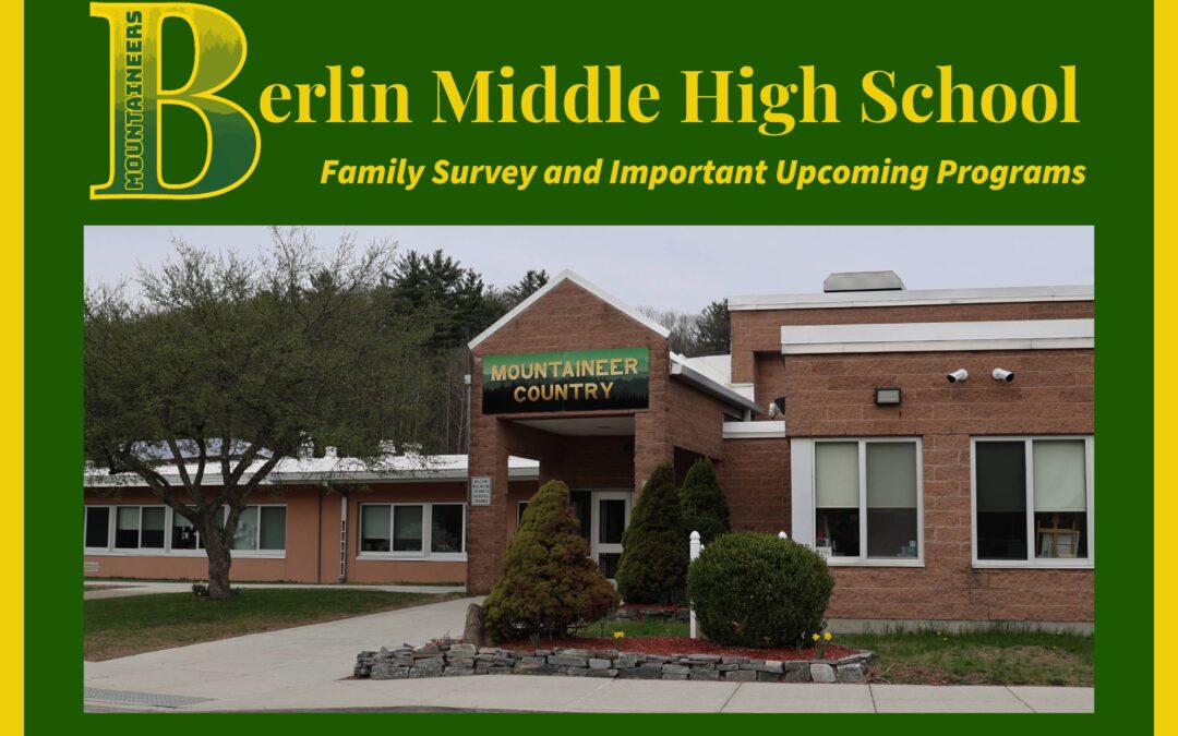 BMHS Family Survey and Important Upcoming Programs
