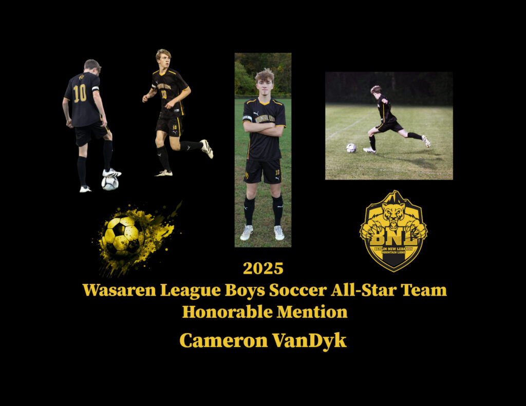 Berlin Senior Cameron VanDyk – All-Star Team Honorable Mention
