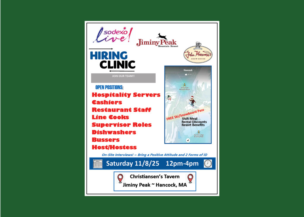 Jiminy Peak Mountain Resort Hiring Clinic, 11/8