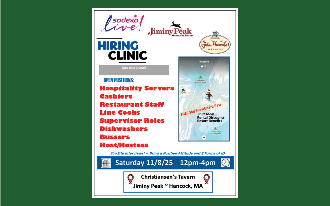 Jiminy Peak Mountain Resort Hiring Clinic, 11/8