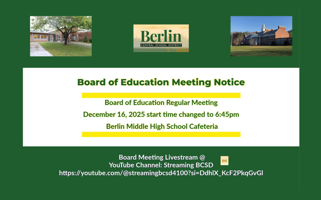 BOE Meeting Notices