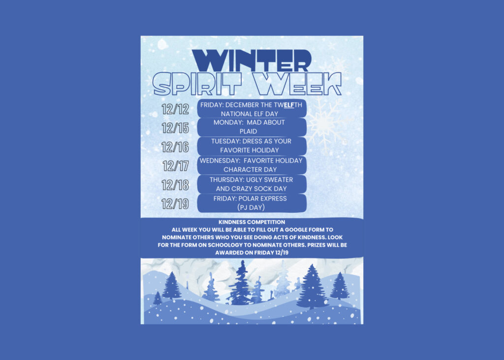 BMHS Winter Spirit Week 12/12-12/19