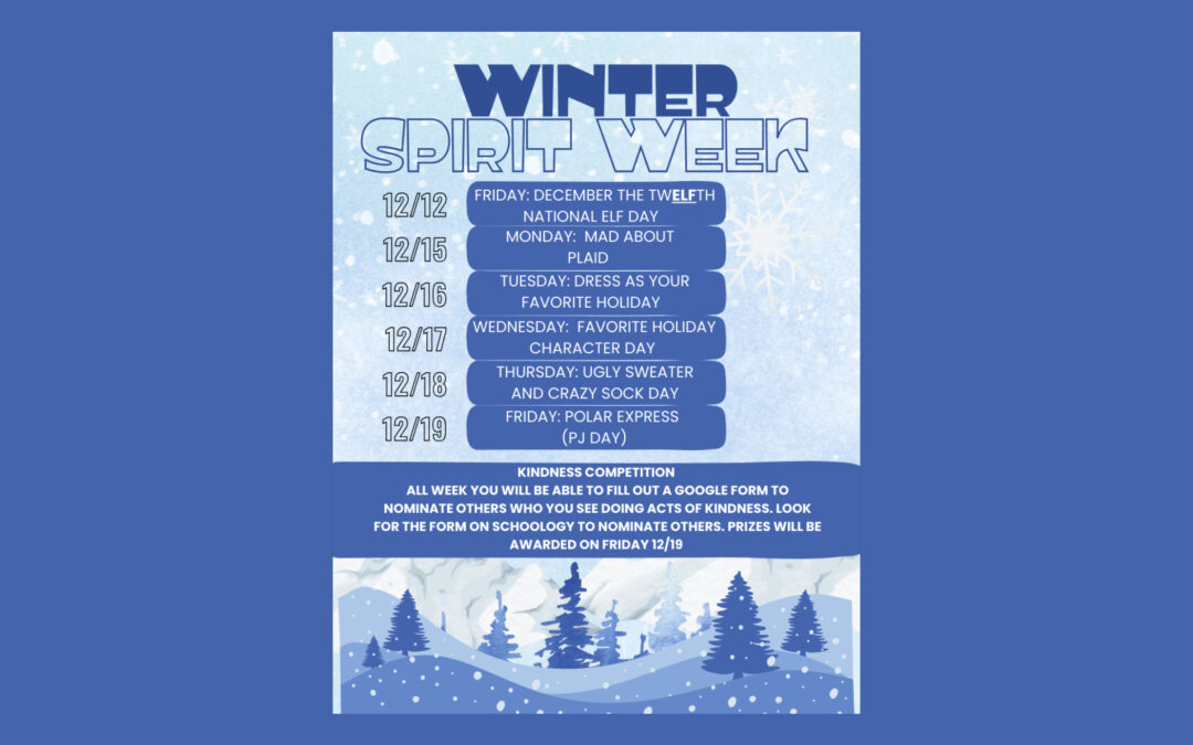 BMHS Winter Spirit Week 12/12-12/19