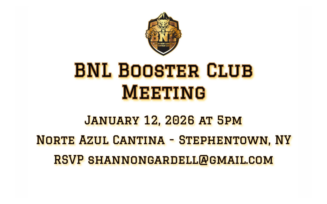 BNL Booster Club Meeting 1/12/25