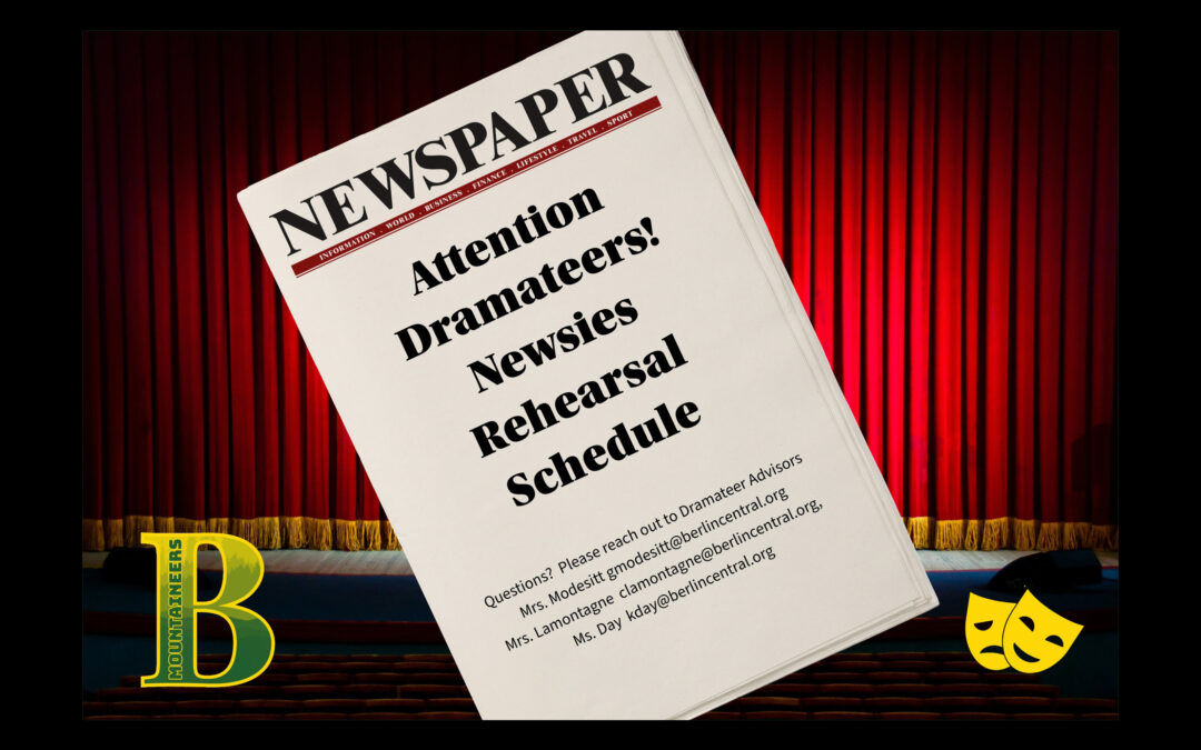 Newsies Rehearsal Schedule