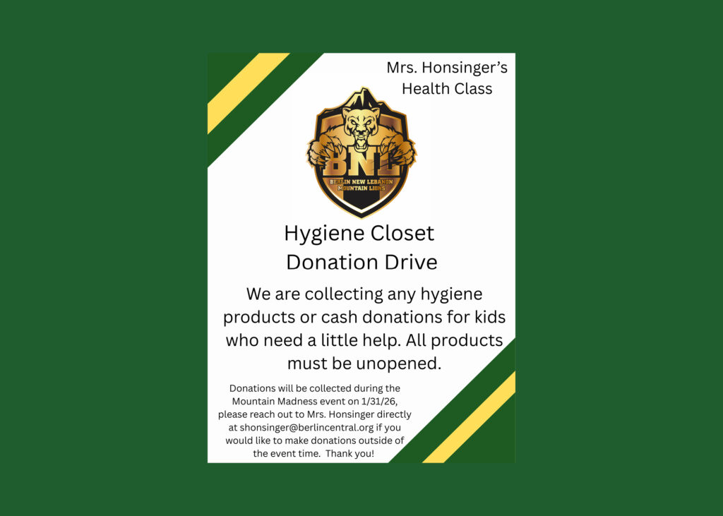 Mountaineer Hygiene Product Donation Drive