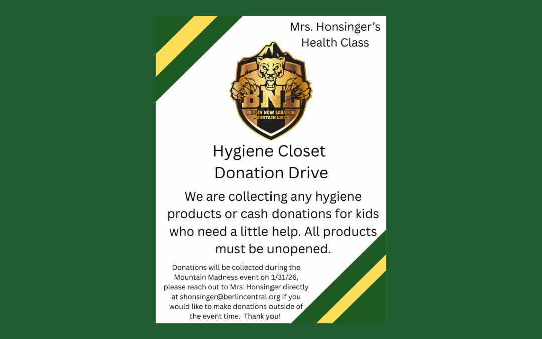 Mountaineer Hygiene Product Donation Drive