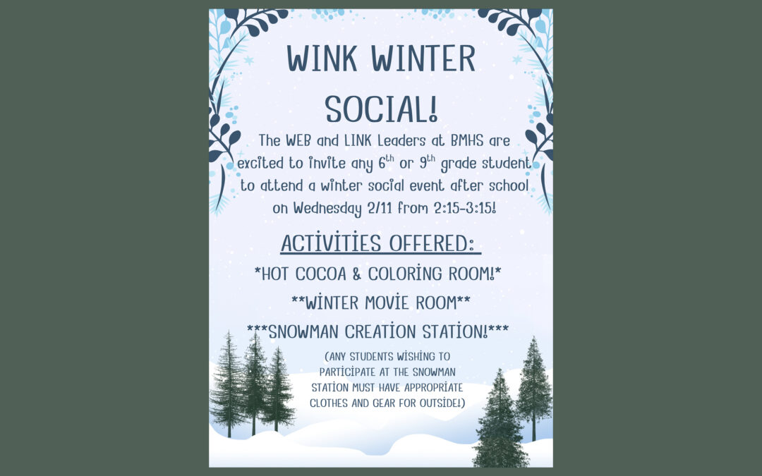 WINK Winter Social NEW DATE 2/11