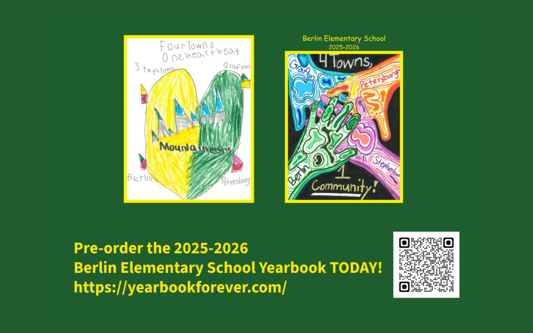 Pre-order the 2025-2026 Berlin Elementary School Yearbook TODAY!