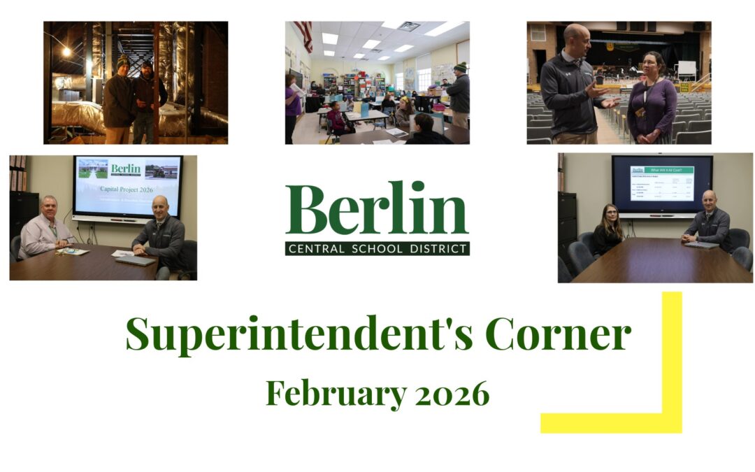 Superintendent’s Corner February 2026:  Proposed Capital Project Infrastructure & Priorities Overview Part 1 & Part 2