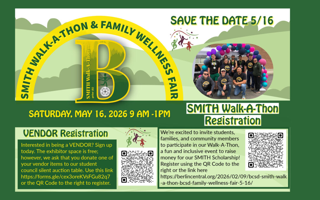 BCSD SMITH Walk-A-Thon & BCSD Family Wellness Fair 5/16