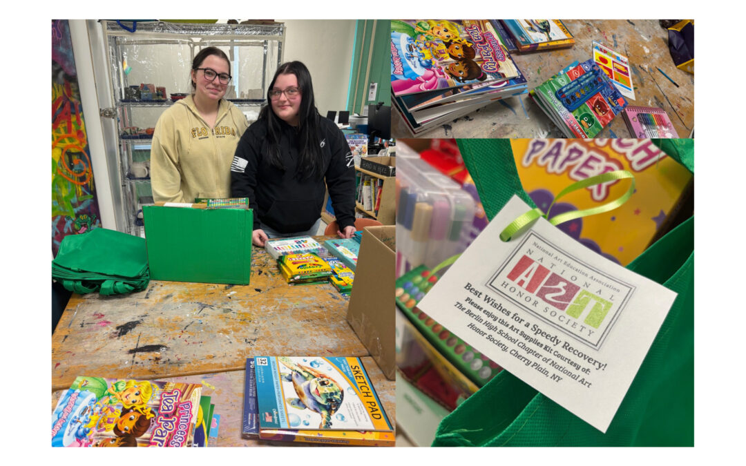 NAHS Members Spark Joy for Children in Need With Art Supplies
