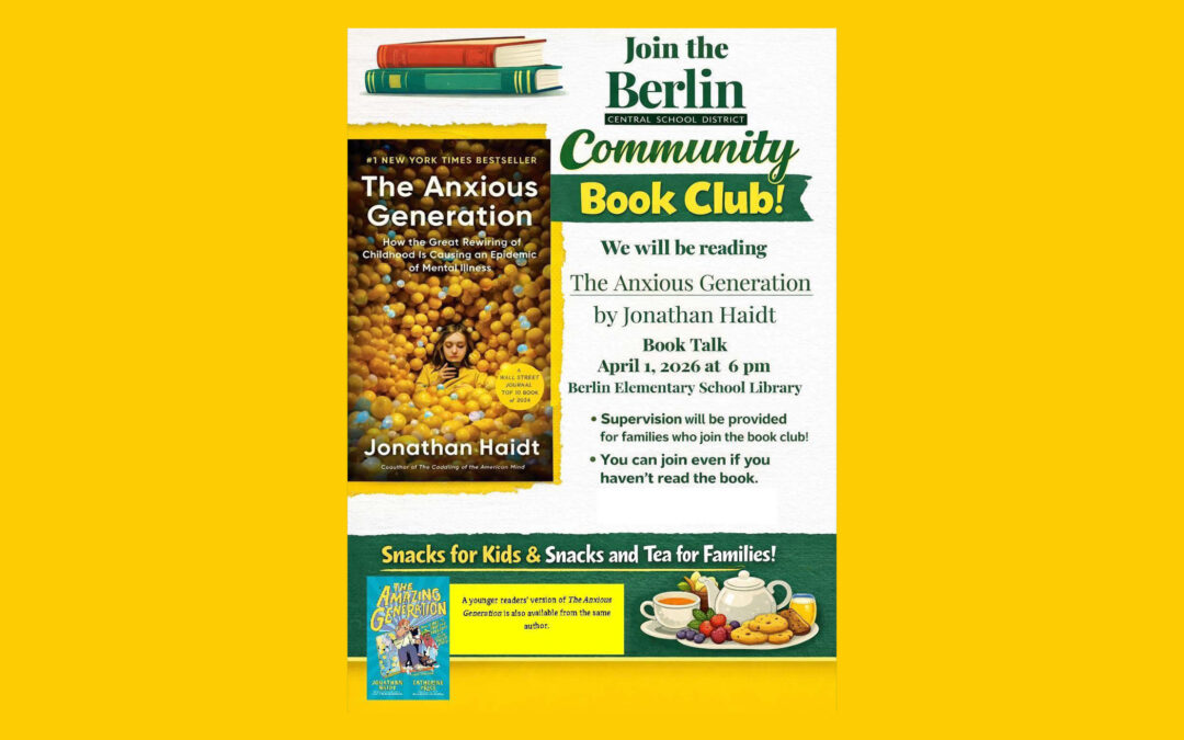 BCSD Community Book Club This Evening at 6 pm
