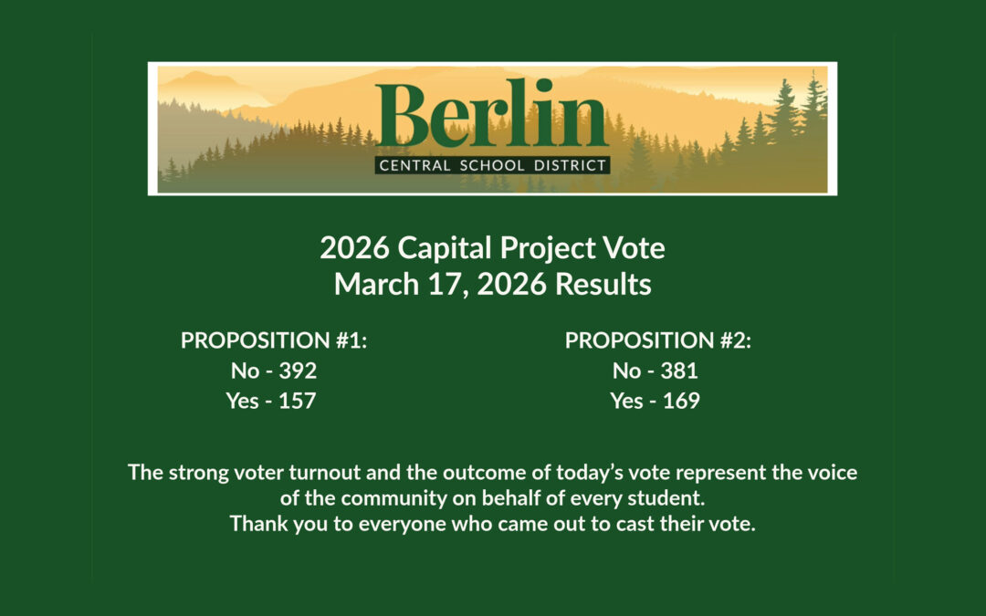 Proposed Capital Project Referendum 3/17/26 Results