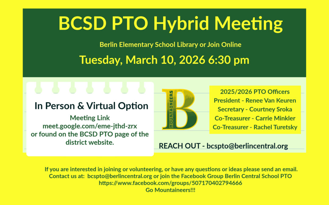 BCSD PTO HYBRID MEETING 3/10