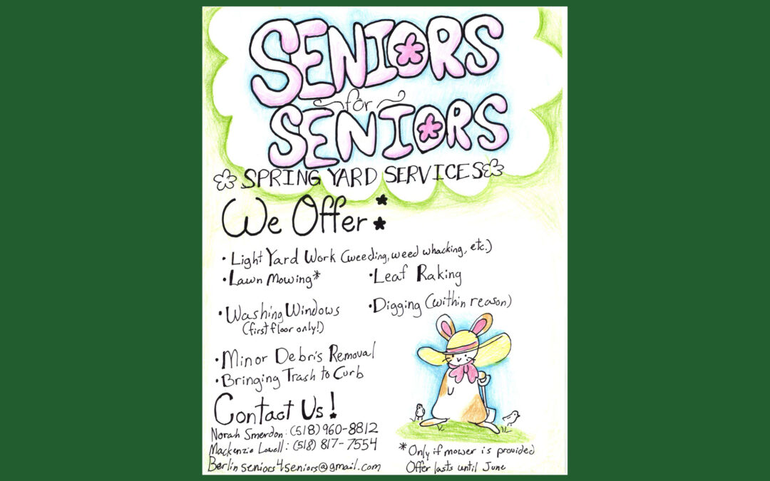 Spring Seniors for Seniors Announcement!