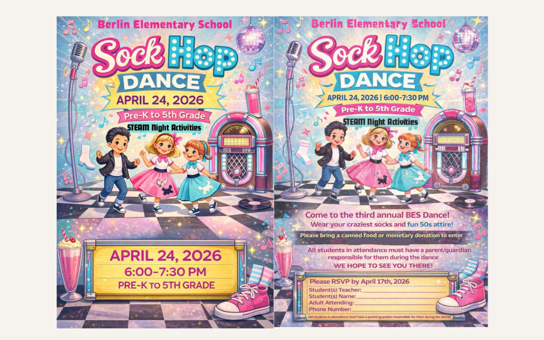 BES Sock Hop April 24th!
