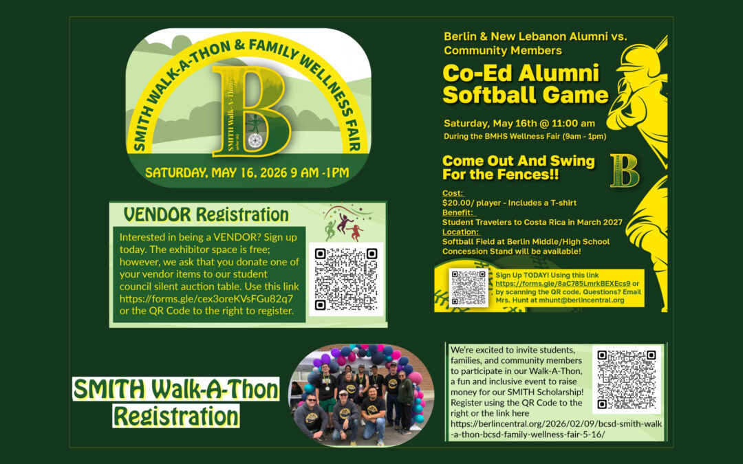 BCSD SMITH Walk-A-Thon & BCSD Family Wellness Fair 5/16