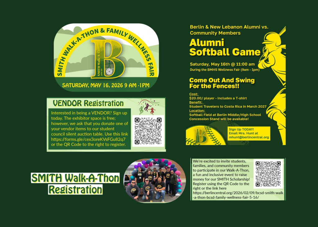 BCSD SMITH Walk-A-Thon & BCSD Family Wellness Fair 5/16