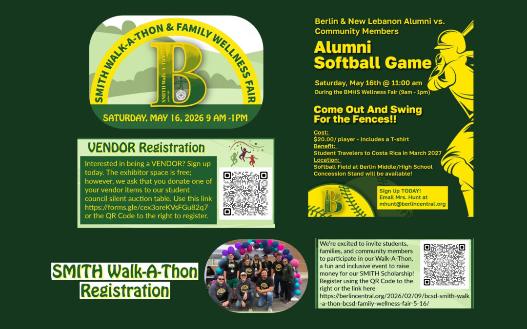 BCSD SMITH Walk-A-Thon & BCSD Family Wellness Fair 5/16