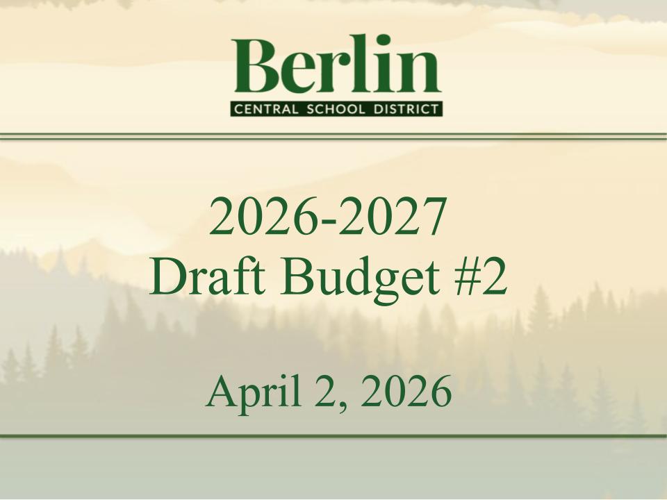 BCSD 2026-2027 Draft #2 Budget Presentation