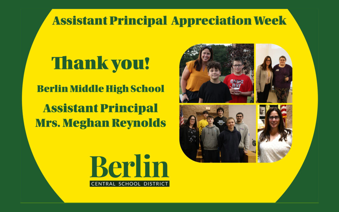 Happy National Assistant Principal Week, Mrs. Reynolds