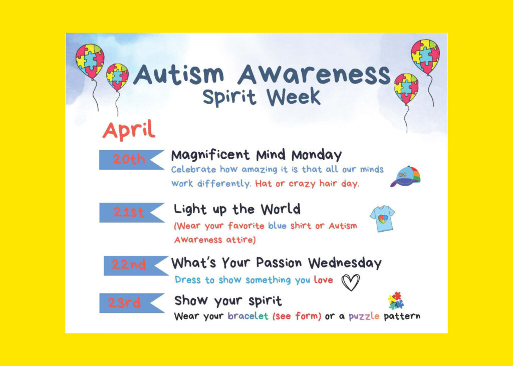 BCSD STARS to Host Autism Awareness Spirt Week 4/20 – 4/23