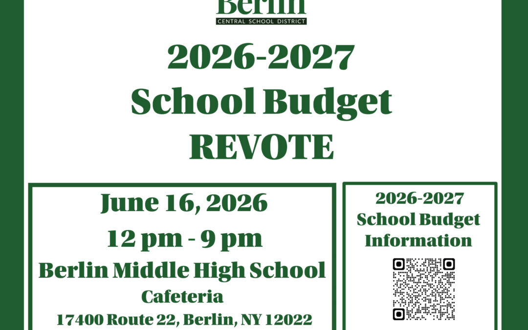 2026-27 Berlin CSD Budget Revote Update from Superintendent Ken Rizzo