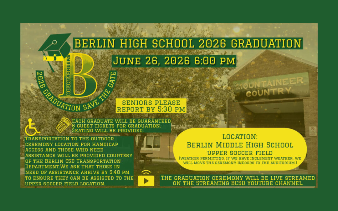 Berlin High School 2026 Commencement Ceremony 6/26
