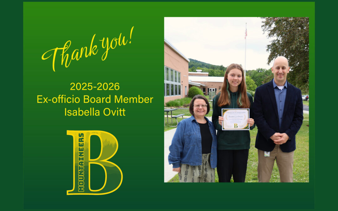 BCSD Recognizes Ex-officio Board Member Isabella Ovitt