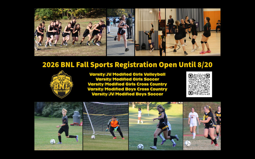 BNL Fall Sports Registration Is Open