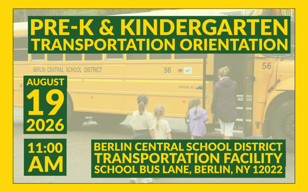 Pre-K and Kindergarten Transportation Orientation 8/19