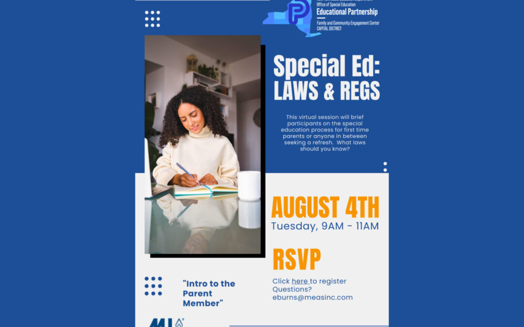 FACE Centers’ Special Education 101: Training of the Parent Member 8/4
