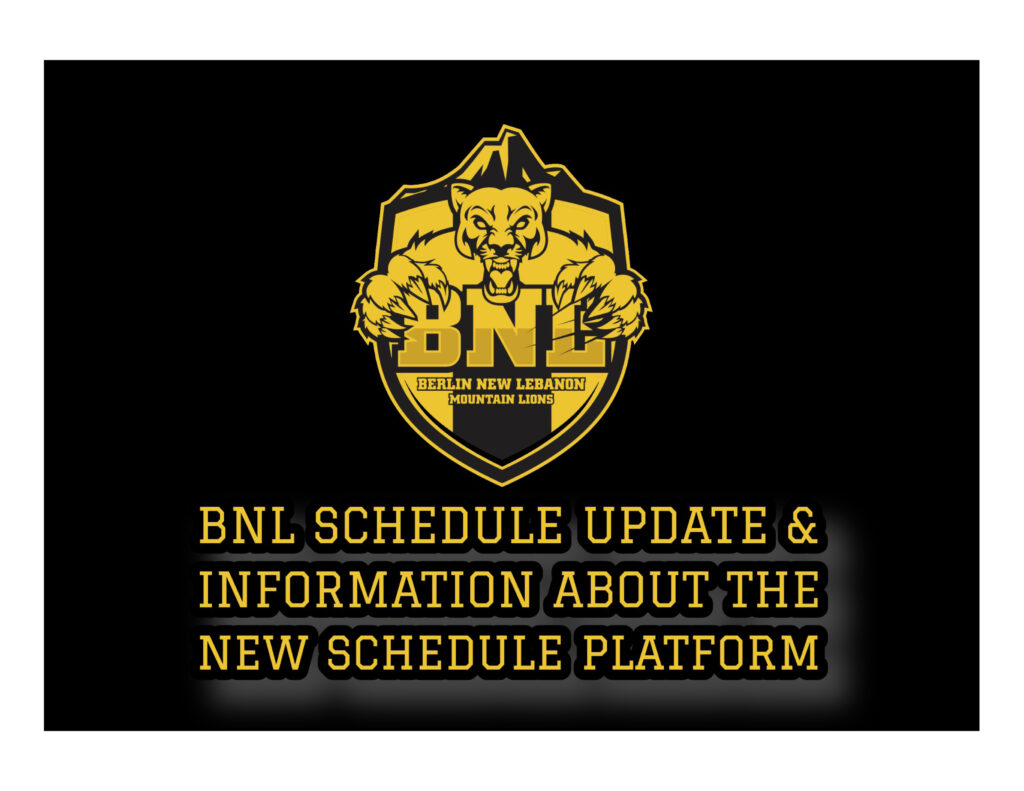 BNL Schedule Update and Information About the New Schedule Platform: