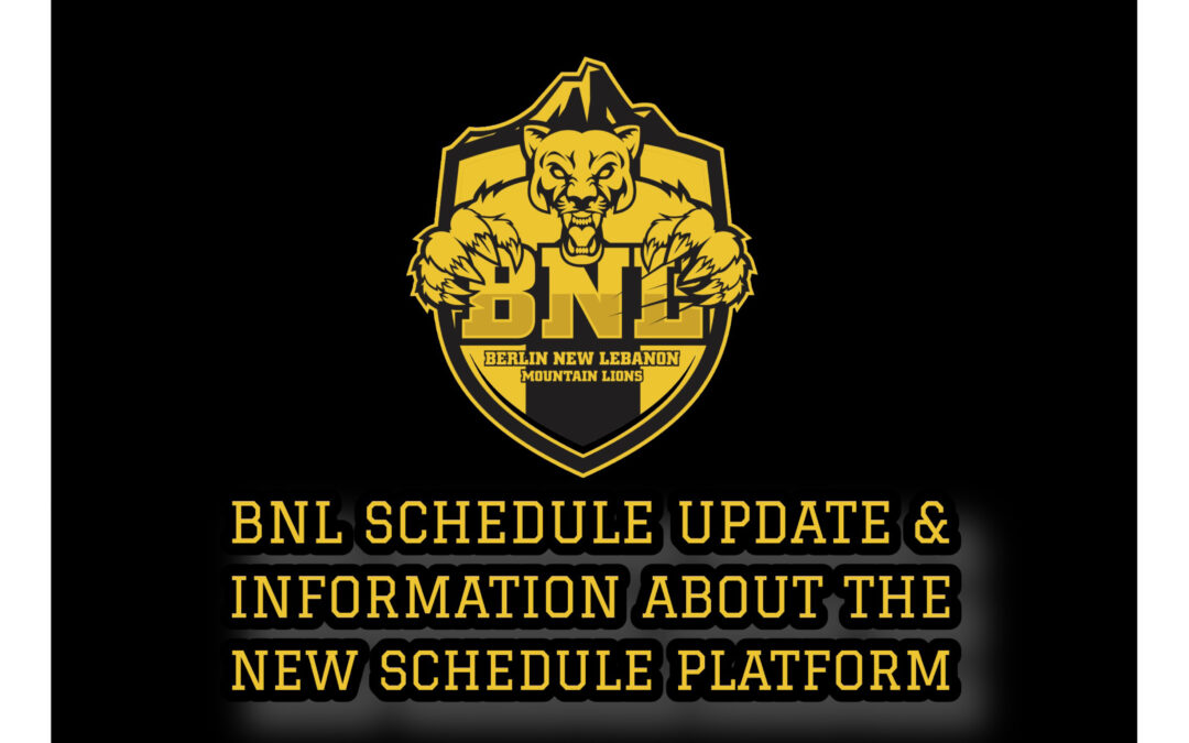 BNL Schedule Update and Information About the New Schedule Platform: