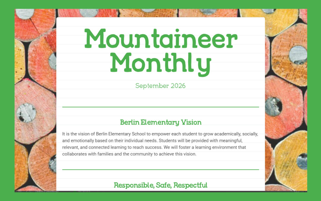 BES’ 2026/2027 Welcome Mountaineer Newsletter Is Available!
