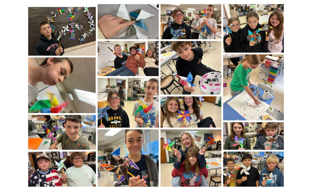 Mountaineer Artists Connect With Dutch Students With Pinwheels for Peace